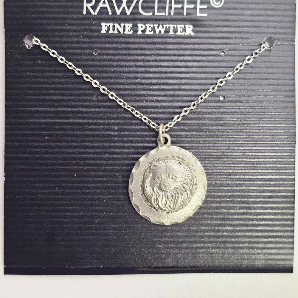 Rawcliffe Vintage Pewter Pomeranian Necklace